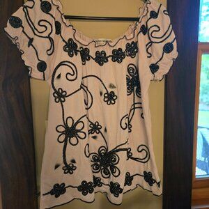 Women's Lauren Michelle Flower Blouse